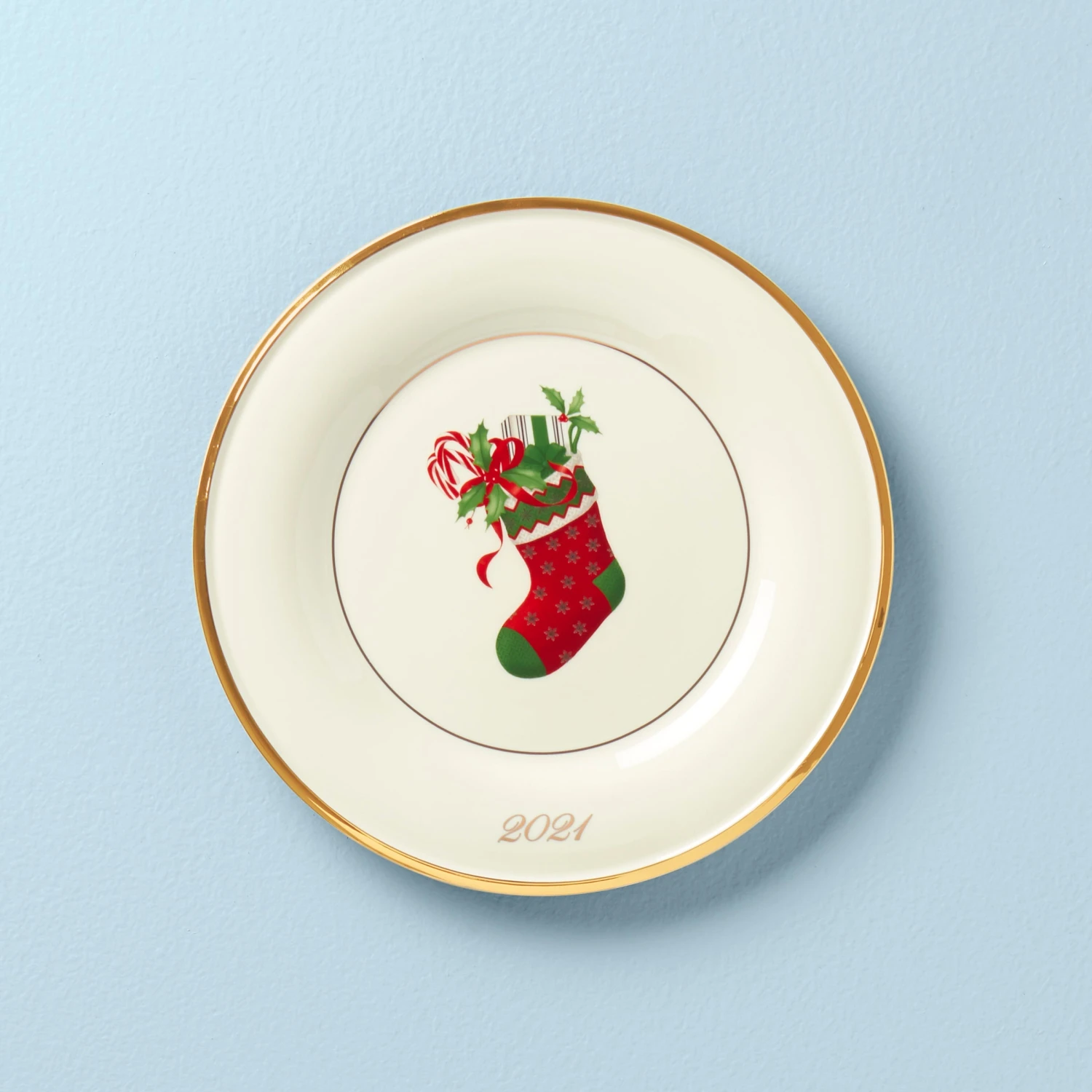 893485_w10.jpg Lenox Dinnerware 2021 Stocking Annual Accent Plate