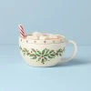 Lenox Dinnerware Holiday Cocoa Mug Covered Candy Dish