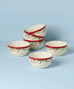 Lenox Holiday 6-Piece Dessert Bowl Set