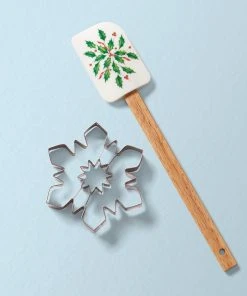 Lenox Holiday Spatula With Snowflake Cookie Cutter Kitchen