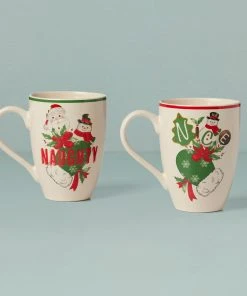 Lenox Holiday 2-Piece Naughty & Nice Mug Set