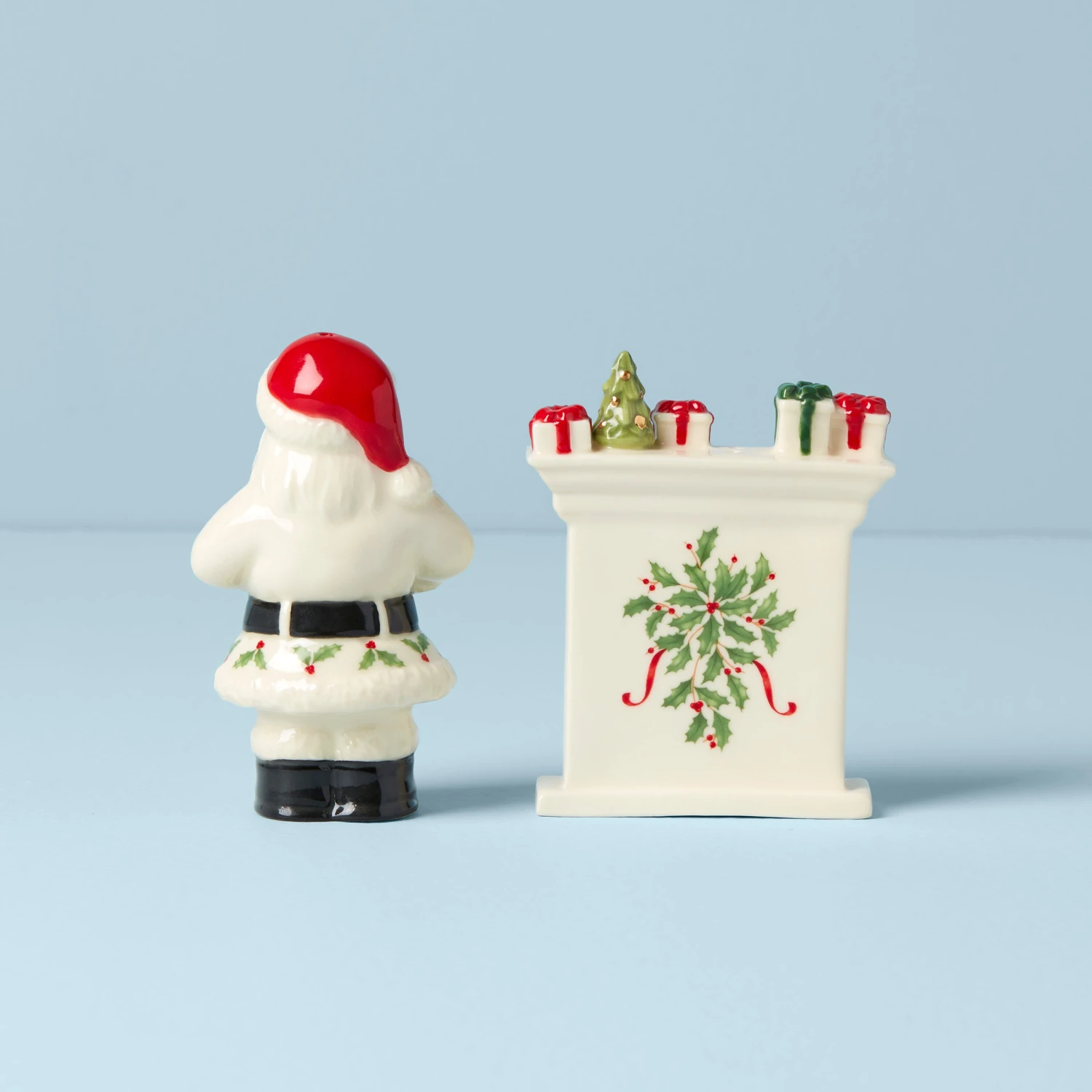 893502_w11.jpg Lenox Dinnerware Holiday Santa & Fireplace Salt & Pepper