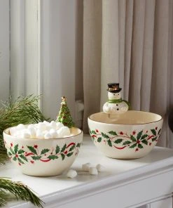 Lenox Holiday Snowman Bowl Dinnerware