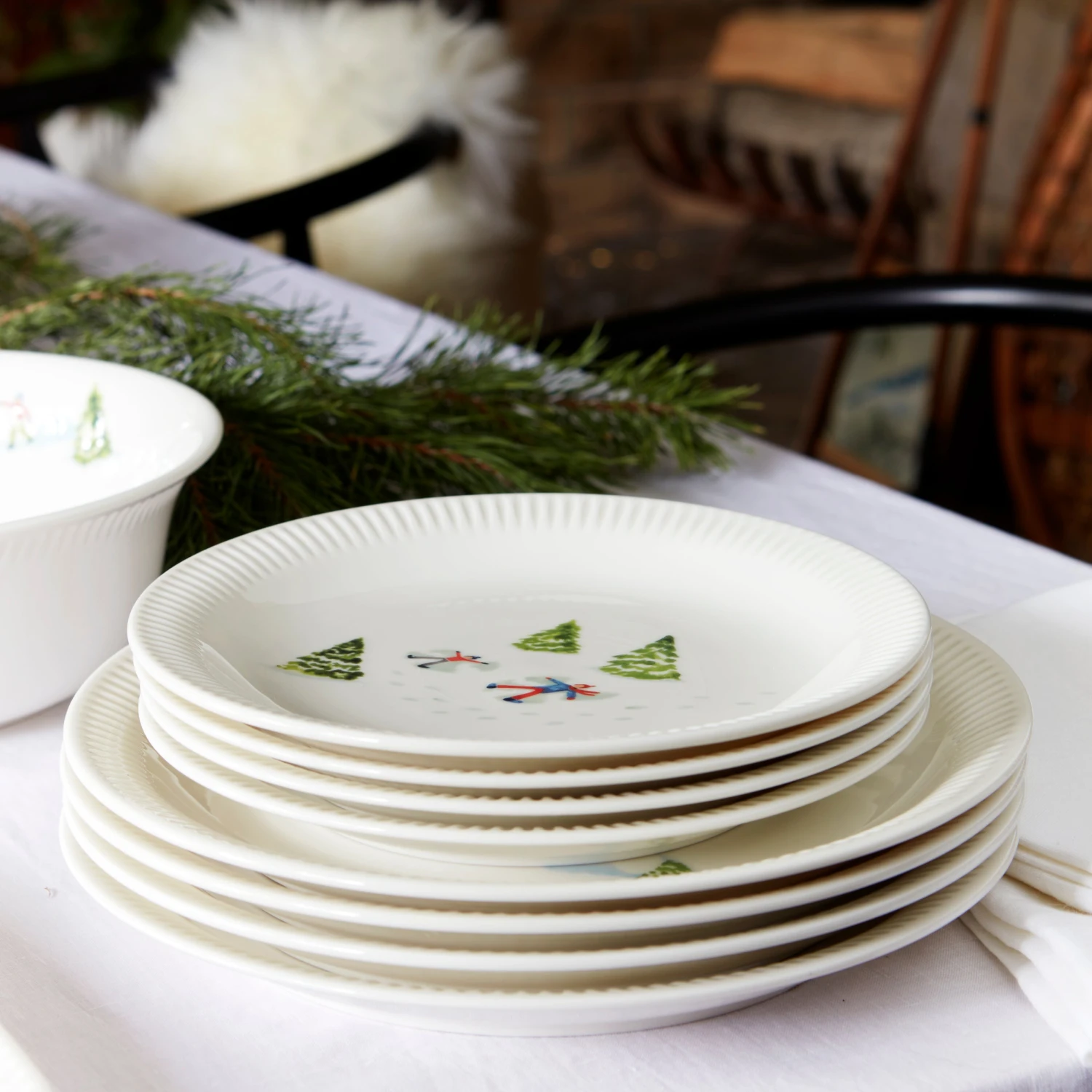 893508_w13.jpg Lenox Dinnerware Profile Snow Day 4-Piece Dinner Plate Set
