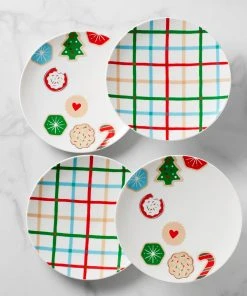 Kate Spade Cookie Time 4-Piece Accent Plate Set