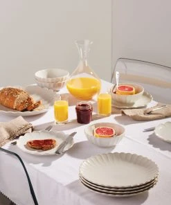 Lenox French Perle Scallop 4-Piece Accent Plate Set Dinnerware