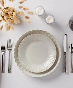 Lenox French Perle Scallop Dinner Plate