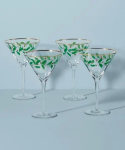 Lenox Holiday 4-Piece Martini Glass Set