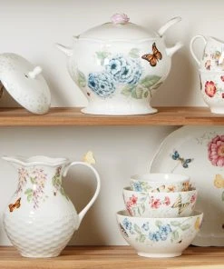 Lenox Butterfly Meadow 3-Piece Bowl Set 5 Lenox Butterfly Meadow 3-Piece Bowl Set