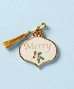 Lenox Holiday Merry Ornament Charm