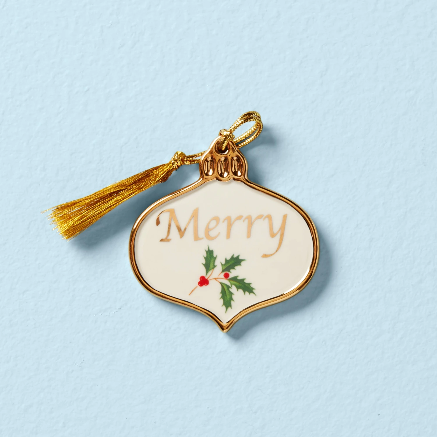 Lenox Holiday Merry Ornament Charm 3 Lenox Holiday Merry Ornament Charm