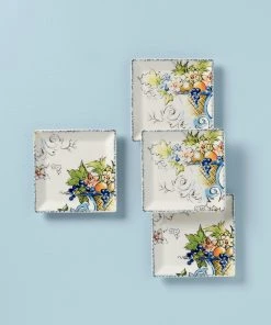 Lenox Autumn Studio 4-Piece Square Party Plate Set