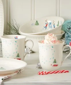 Lenox Profile Snow Day 4-Piece Mug Set