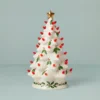 Lenox Treasured Traditions Holiday Red Bulbs Lit Tree