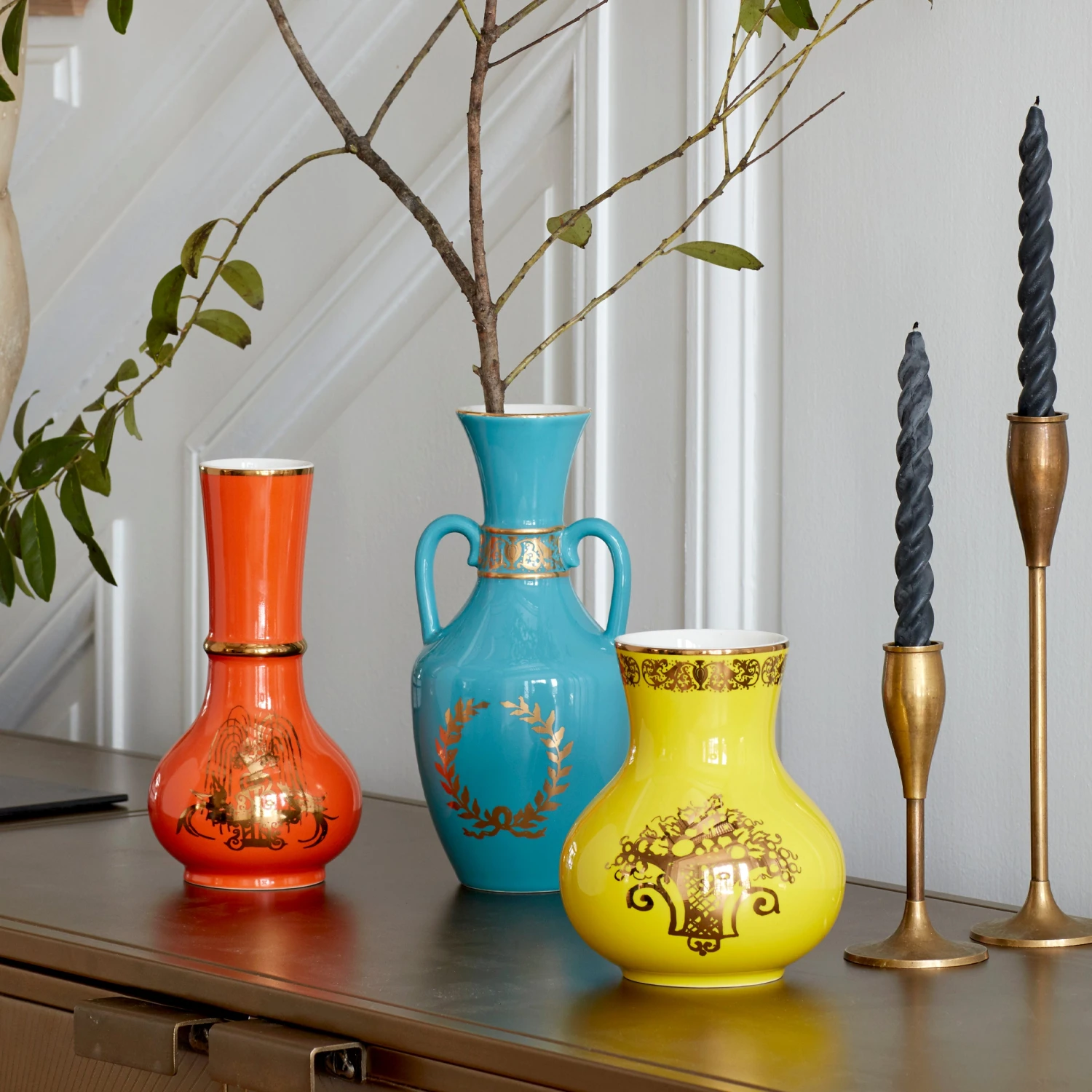 Lenox LX Remix Orange Vase Home Décor 4 Lenox LX Remix Orange Vase Home Décor