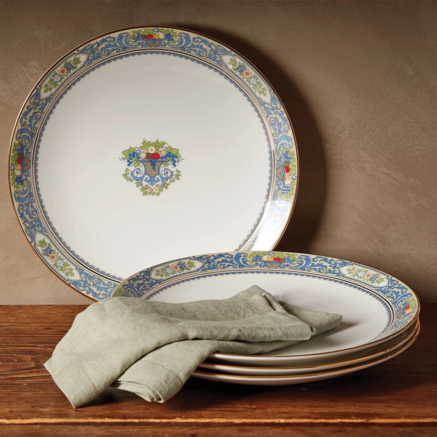 893654-LNP-F22-FEA-1.jpg Lenox Autumn White 4-Piece Dinner Plate Set