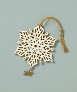 Lenox Annuals 2022 Annual Gemmed Snowflake Ornament