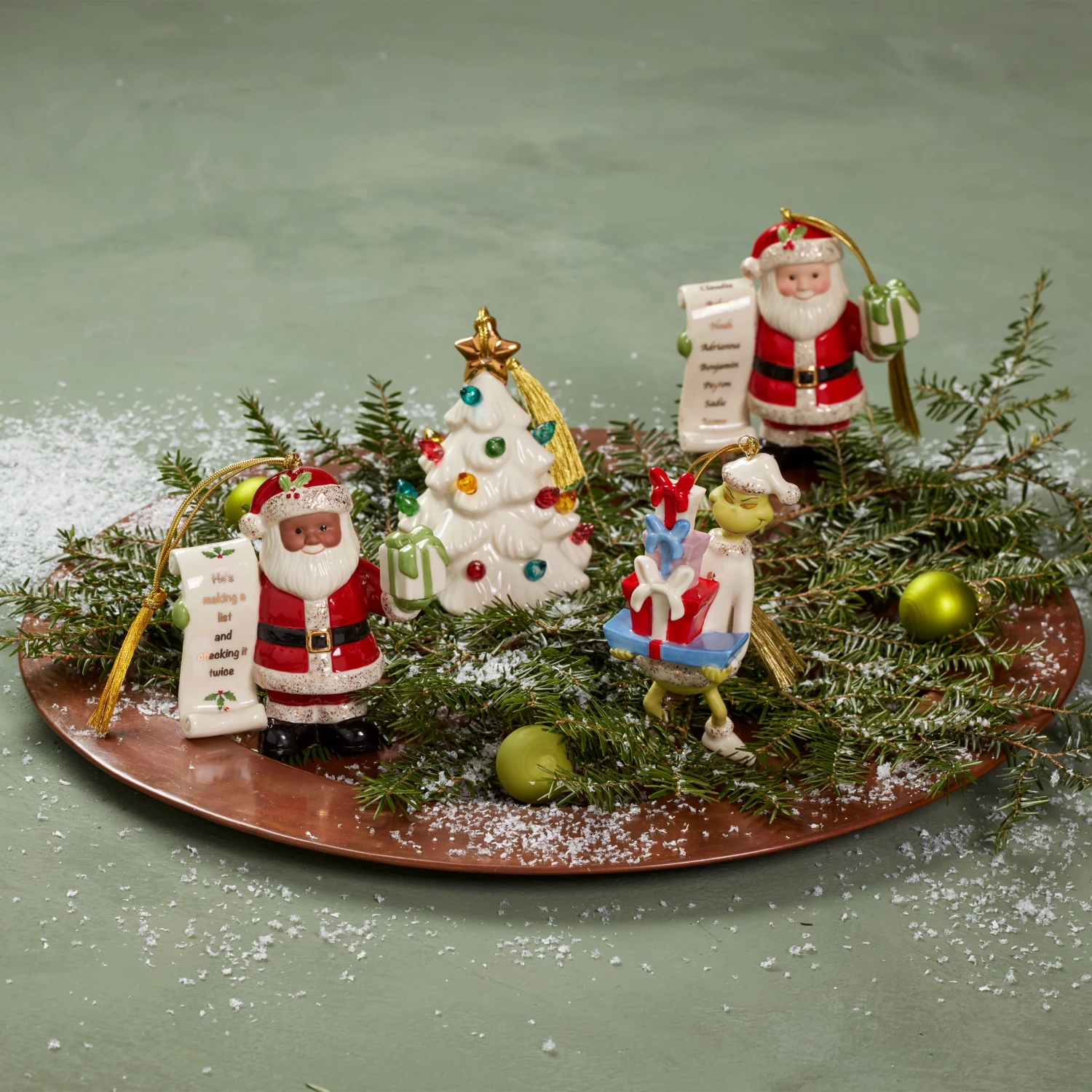 893725-893713-882215-894475-893580-LHOL-22-FEA-7_81c160fc-3a4c-4730-b045-5ab8f4511a43.jpg Lenox Personalized Ornaments Our Family Pickle Ornament™