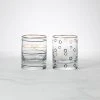 Kate Spade Drinkware Doodle Away 2-Piece Double Old Fashioned Glass Set