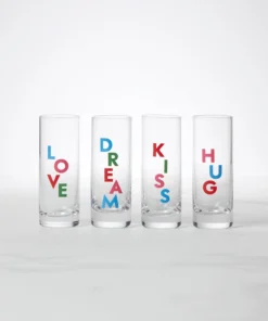 Kate Spade Accessories Celebrate 4-Piece Shot Glass Set