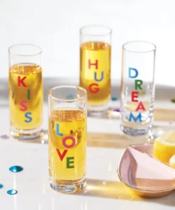 Kate Spade Accessories Celebrate 4-Piece Shot Glass Set
