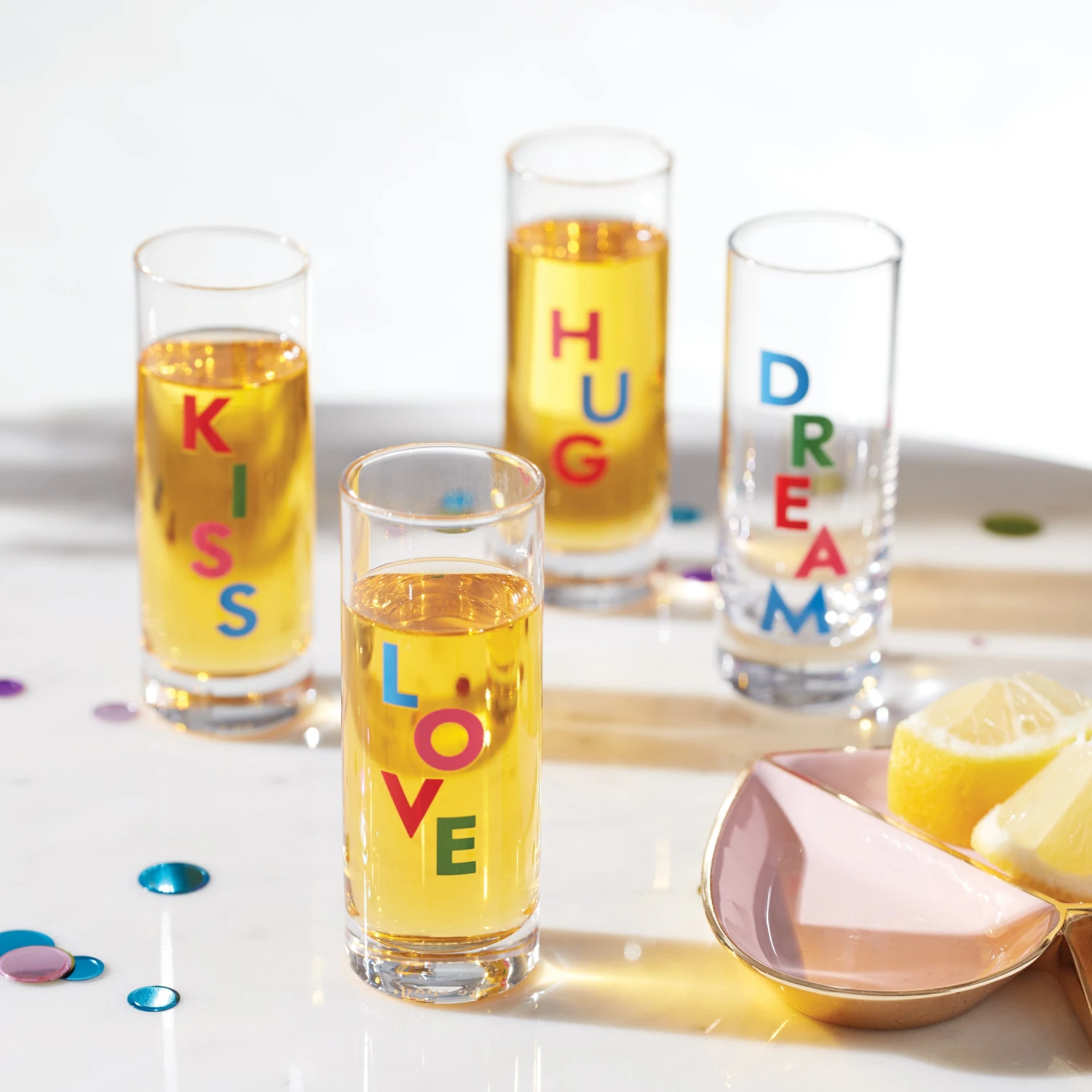 893849_w11.jpg Kate Spade Accessories Celebrate 4-Piece Shot Glass Set