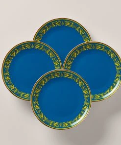 Lenox LX Remix Blue 4-Piece Accent Plate Set Dinnerware