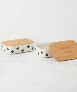 Kate Spade Kitchen Apple Toss Containers With Lids