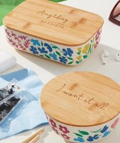 Kate Spade Floral Fields Container, S/2 Kitchen