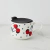 Kate Spade Vintage Cherry Dot Travel Mug