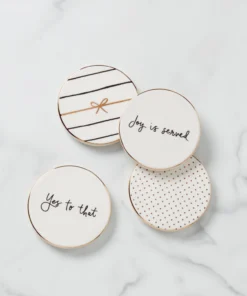 Kate Spade New Arrivals Charmed Life 4pc Coasters