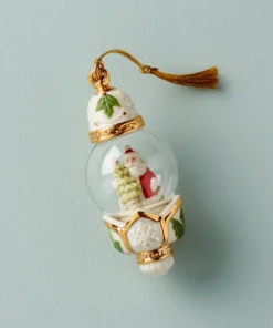 Lenox New Arrivals Santa Globe Ornament