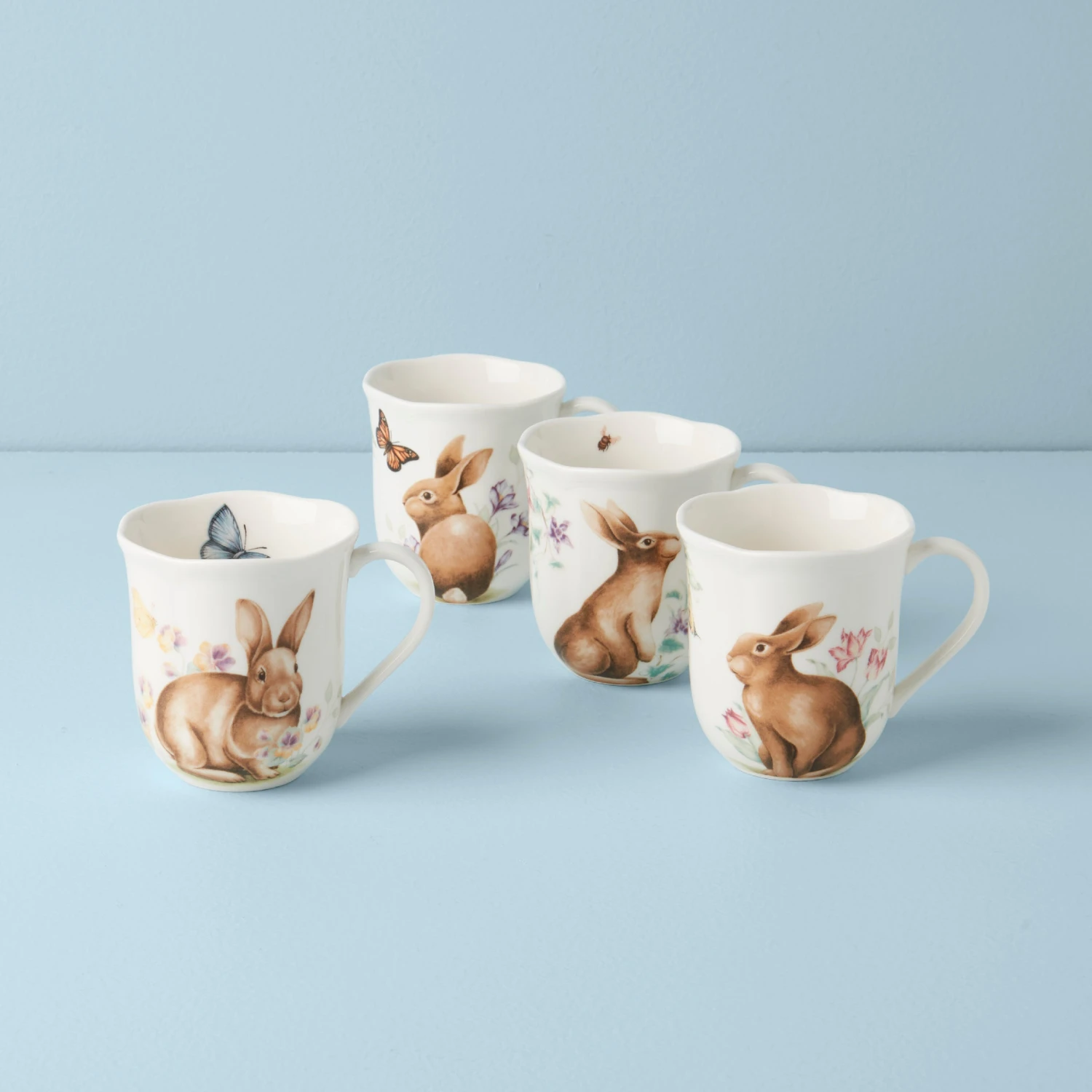 894154_W10.jpg Lenox Butterfly Meadow Bunny 4pc Mugs