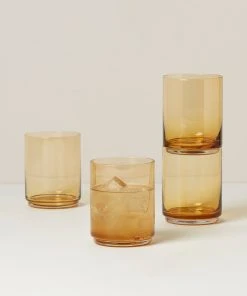 Lenox Drinkware Tuscany Classics Stackable 4-Piece Tall Glasses 6 Lenox Drinkware Tuscany Classics Stackable 4-Piece Tall Glasses