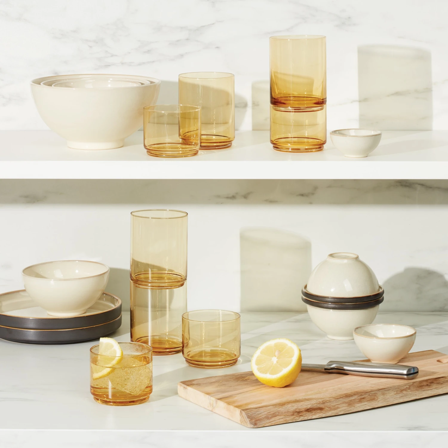 894251_w14.jpg Lenox Drinkware Tuscany Classics Stackable 4-Piece Tall Glasses