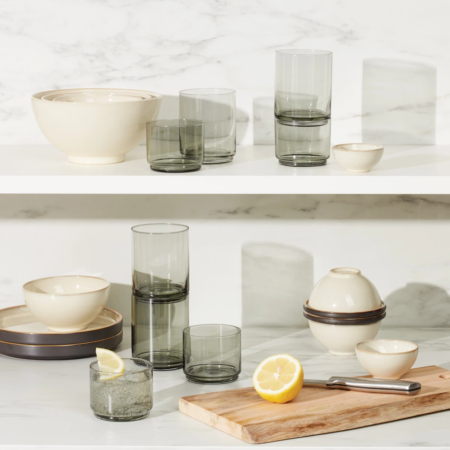 894274-LNP-S22-FEA-4.jpg Lenox Drinkware Tuscany Classics Stackable 4-Piece Tall Glasses