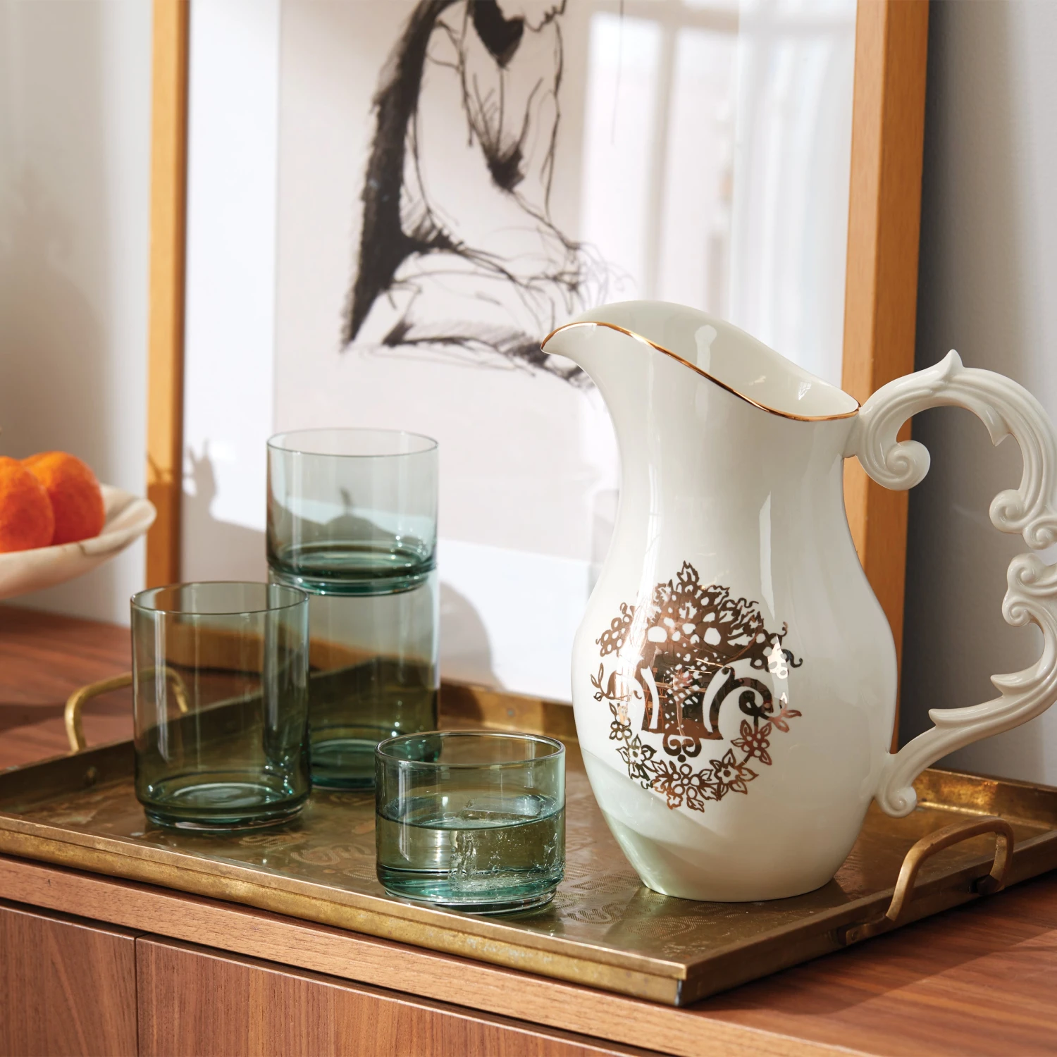 894304-893654-893655-LNP-F22-FEA-2.jpg Lenox Drinkware Tuscany Classics Stackable 4-Piece Tall Glasses