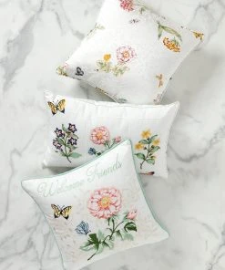 Lenox Butterfly Meadow Floral Study Pillow 14x20