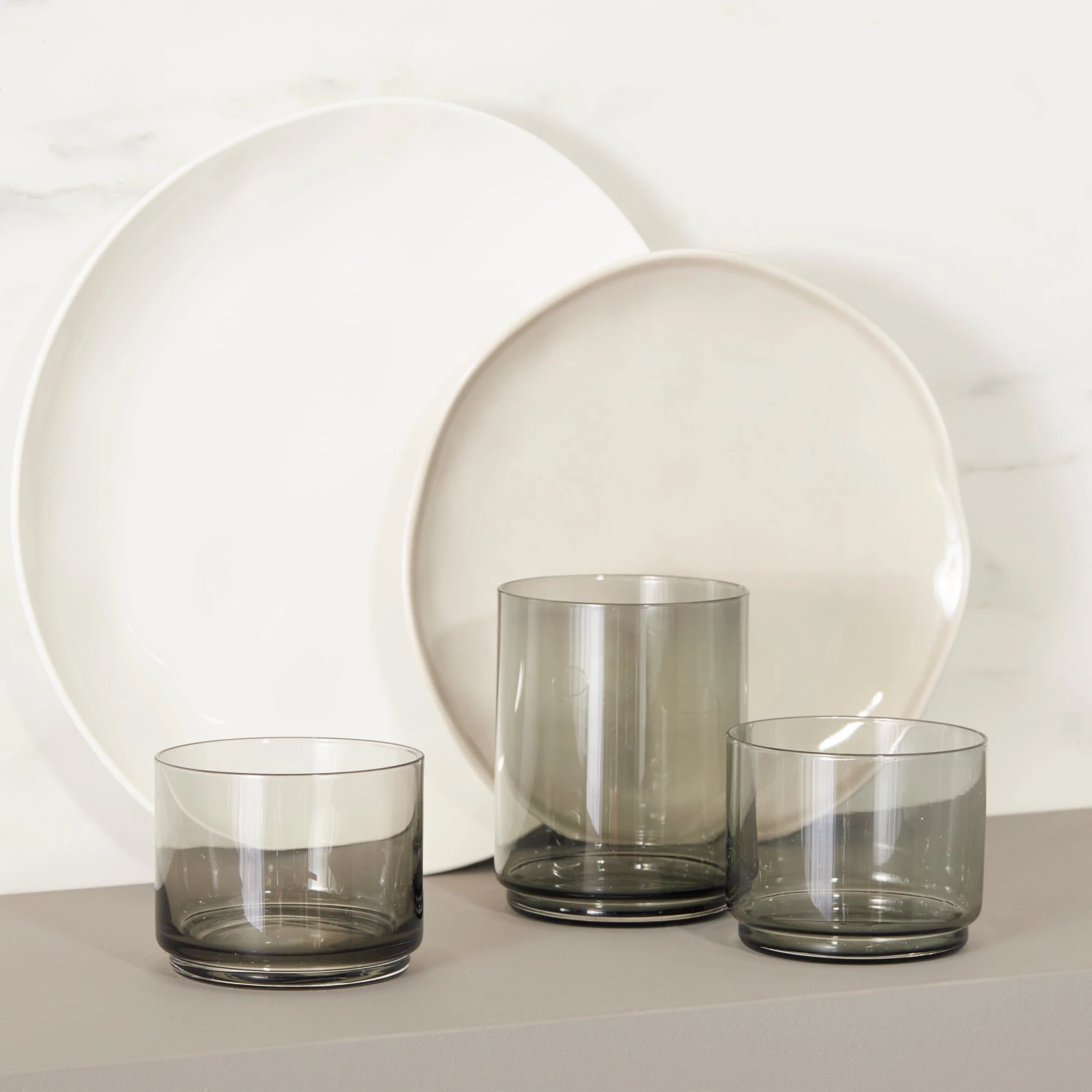 894888-894889-894273-874274-LNP-S23-FEA-2.jpg Lenox Drinkware Tuscany Classics Stackable 4-Piece Tall Glasses