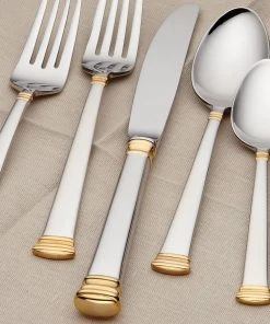 Lenox Flatware Eternal Gold™ 5-piece Place Setting 4 Lenox Flatware Eternal Gold™ 5-piece Place Setting