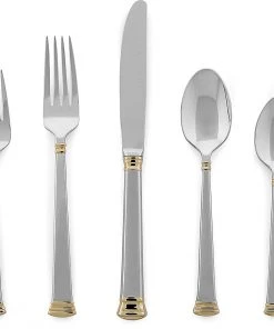 Lenox Flatware Eternal Gold™ 5-piece Place Setting 6 Lenox Flatware Eternal Gold™ 5-piece Place Setting